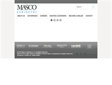 Tablet Screenshot of mascocabinetry.com
